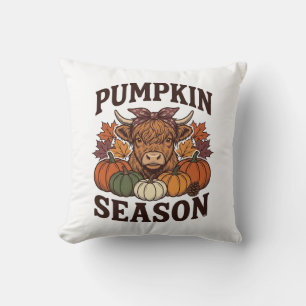 Coussin Chemise vintage de saison de citrouille de vache h