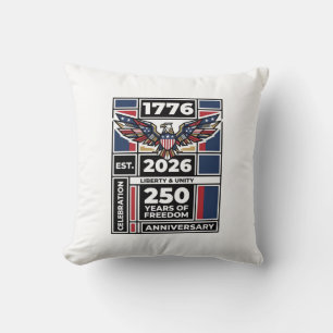 Coussin Chemise Vintage Eagle 1776 2026 Typographie Patrio