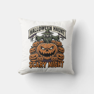 Coussin Chemises de gravure vintage citrouilles d'Hallowee