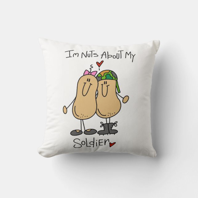 Coussin Chemises et Cadeaux Fous de Mon Soldat (Recto)