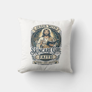 Coussin Chemisier Vintage Soins de peau Esthéticienne Jésu