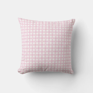 Coussin Chèques Pastel Rose