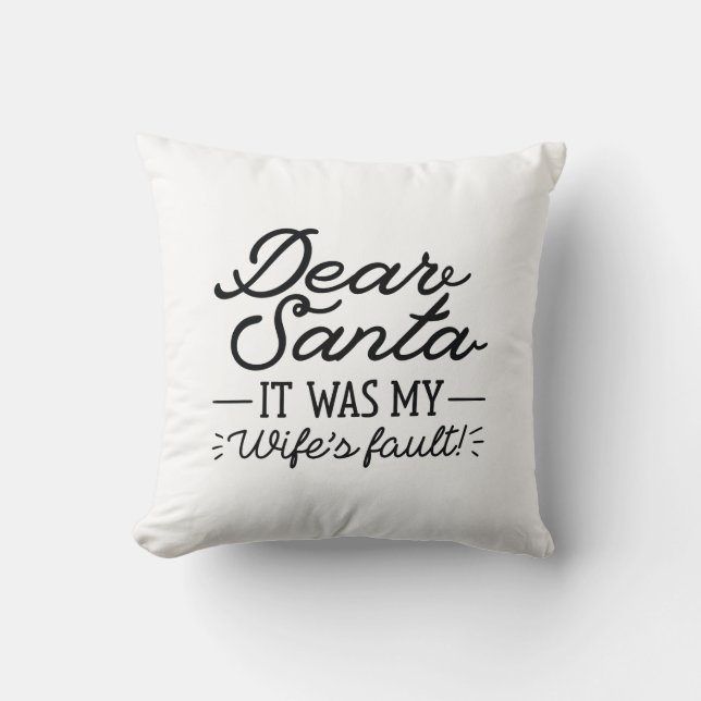 Coussin Cher Père Noël (Recto)