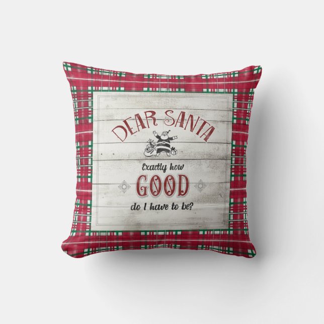 Coussin Cher Père Noël Exactement Comme C'Est Bien | Chris (Recto)