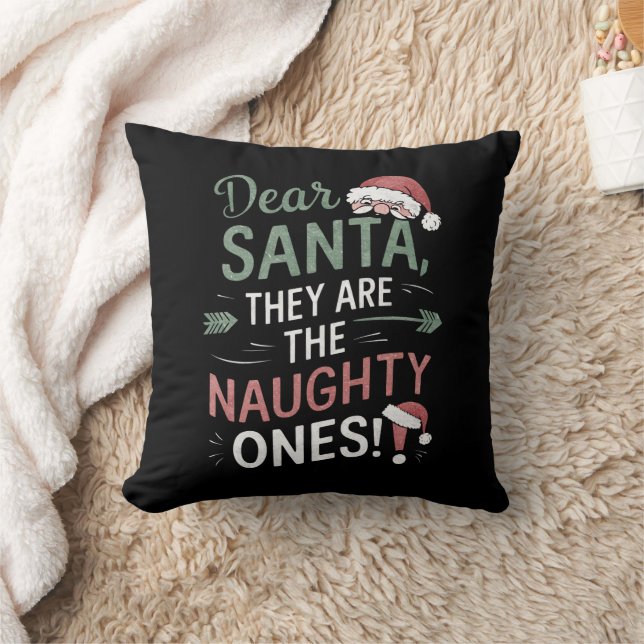 Coussin Cher Père Noël, ils sont les vilains Noël  (Couverture)