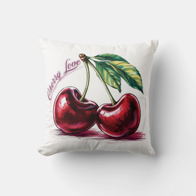 Coussin Cherry Love Cushion (Recto)
