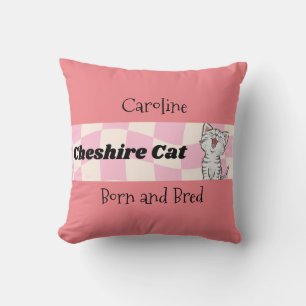Coussin Cheshire Chat né et élevé modifiable