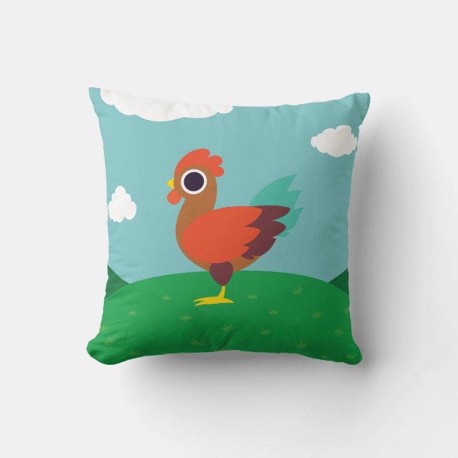 Coussin Chester le coq (Recto)