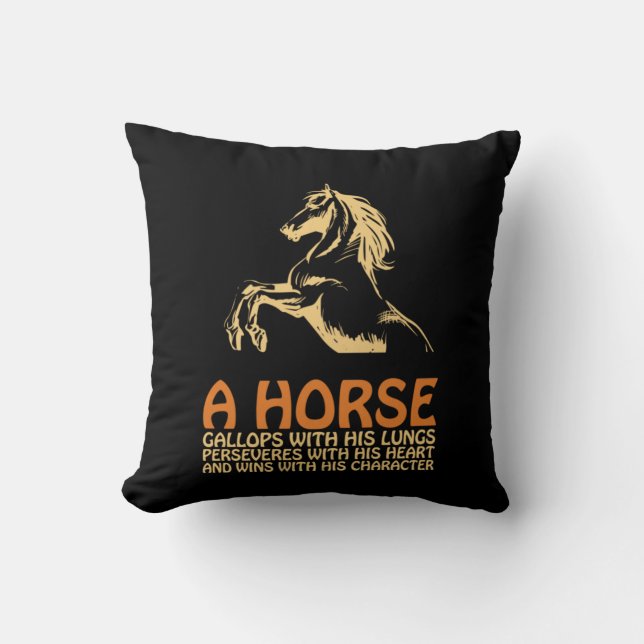Coussin Cheval Art A Horse Gallops (Recto)