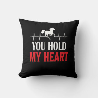 Coussin Cheval Art Vous Tenez Mon Coeur