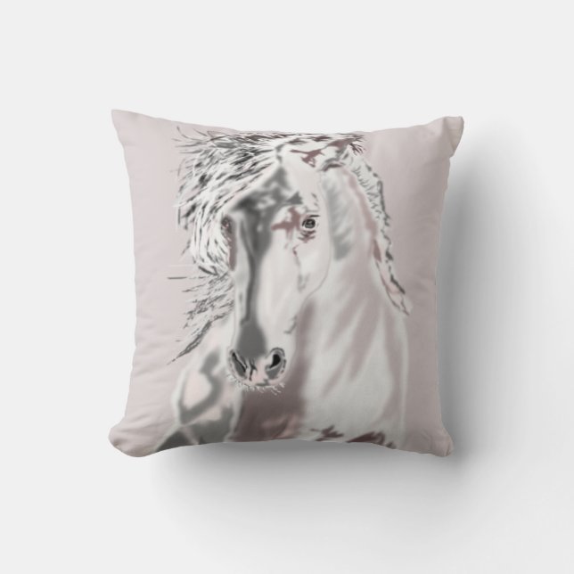 Coussin Cheval blanc (Recto)