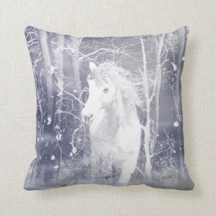 Coussin Cheval blanc éclatant