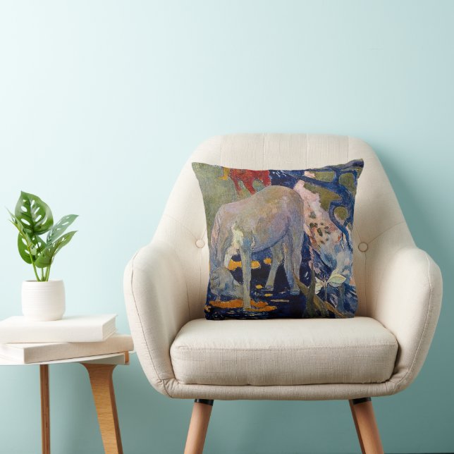 Coussin Cheval Blanc par Paul Gauguin (Chaise)