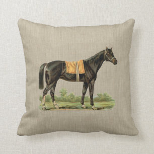 Coussin Cheval Course Derby Equestre Equine Animal