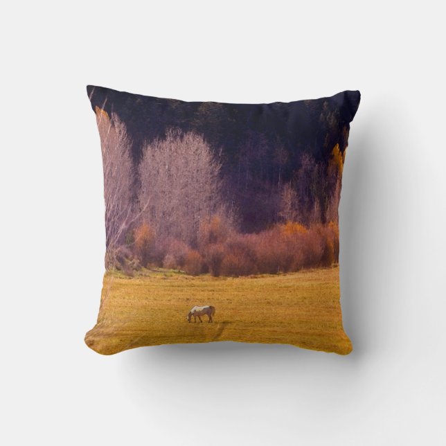 Coussin Cheval dans l'automne I (Recto)