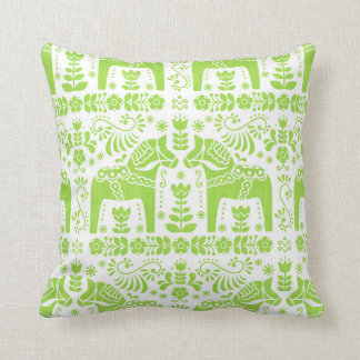 Coussin Cheval de Dala, carreau d'impression de gens de