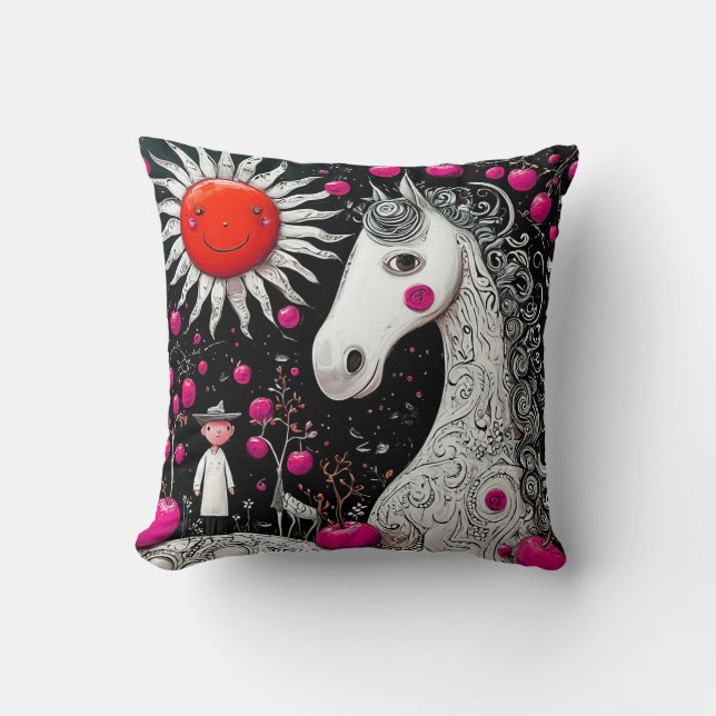 Coussin Cheval de dessin animé (Recto)