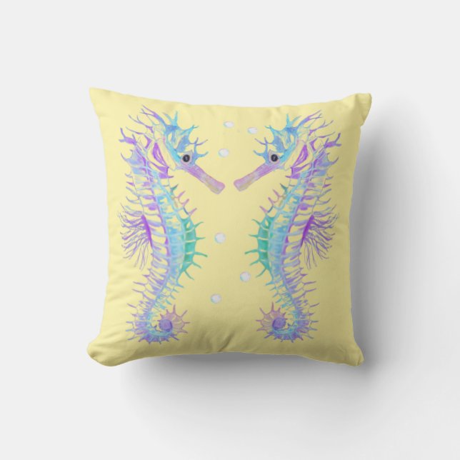 Coussin Cheval de mer (Recto)