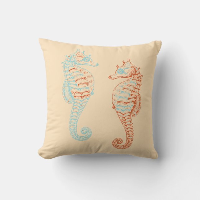 Coussin Cheval de mer (Recto)