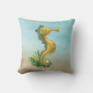 Coussin Cheval de mer Tropical Jeu d'oreiller
