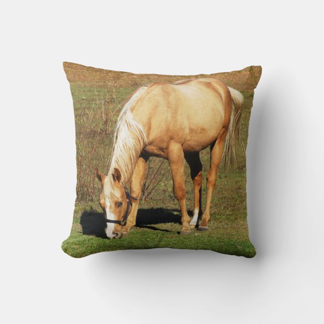 Coussin Cheval de pâturage Jeu d'oreiller (Recto)