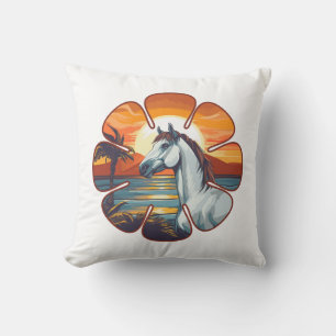 Coussin Cheval du coucher du soleil