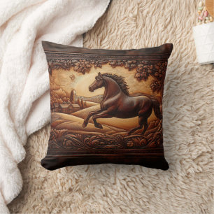 Coussin Cheval en campagne