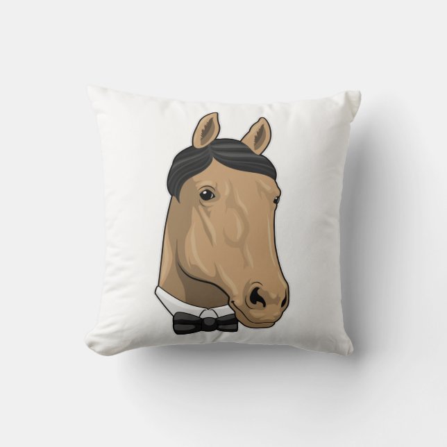 Coussin Cheval en Gentleman avec cravate de Bow (Recto)