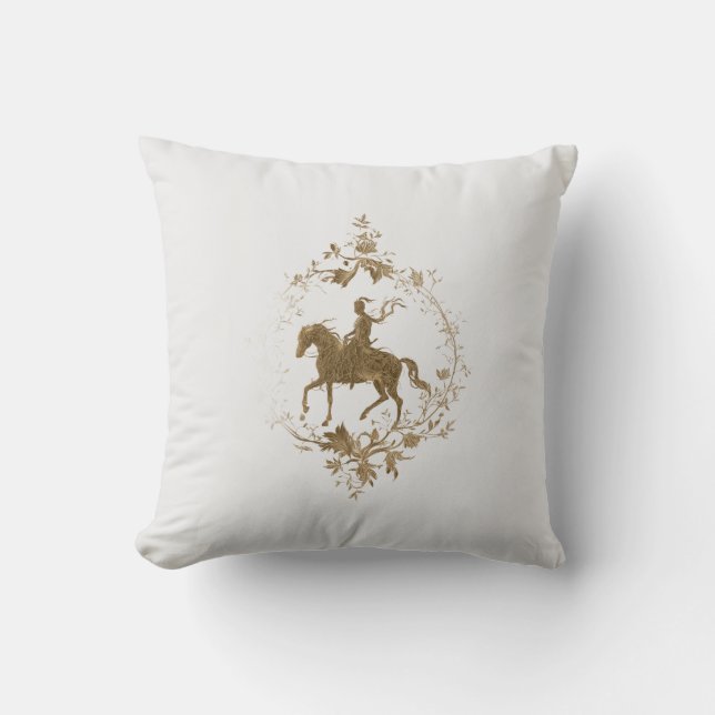 Coussin Cheval en or  (Recto)