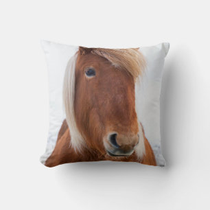 Coussin Cheval islandais en hiver