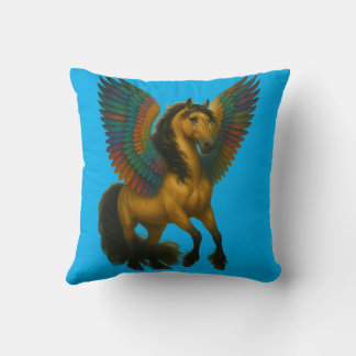 Coussin Cheval Magnifique Avec des Ailes Spectaculaires