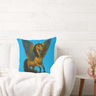 Coussin Cheval Magnifique Avec des Ailes Spectaculaires