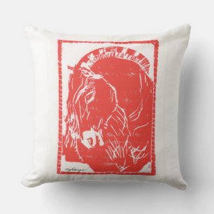 Coussin Cheval rouge sweatshirt design (Norwegian Fjord Ho
