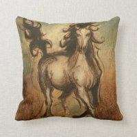 Cheval sauvage et couleurs chaudes