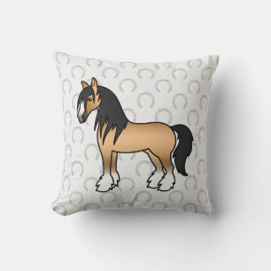 Coussin Cheval Shire Gypsy Vanner