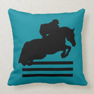 Coussin Cheval Show Chasseur Jumper Silhouette