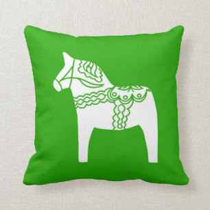 Coussin Cheval vert de Dala