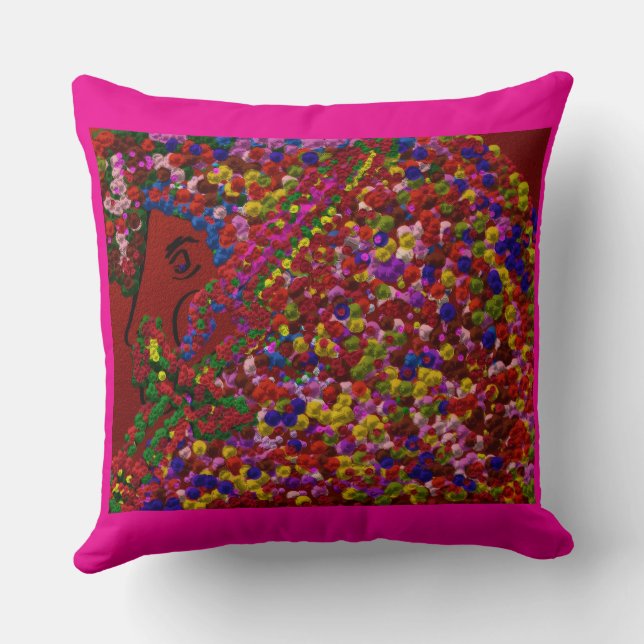 Coussin Chevalière Fleur (Verso)