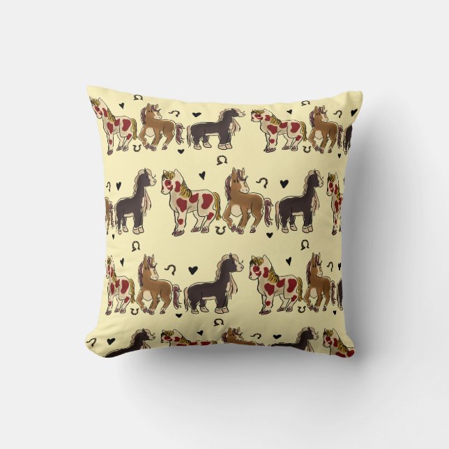 Coussin chevaux (Recto)