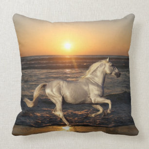 Coussin Chevaux d'imaginaire : Coucher du soleil