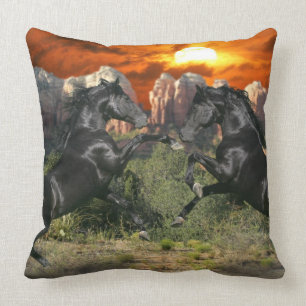 Coussin Chevaux d'imaginaire : Magie noire
