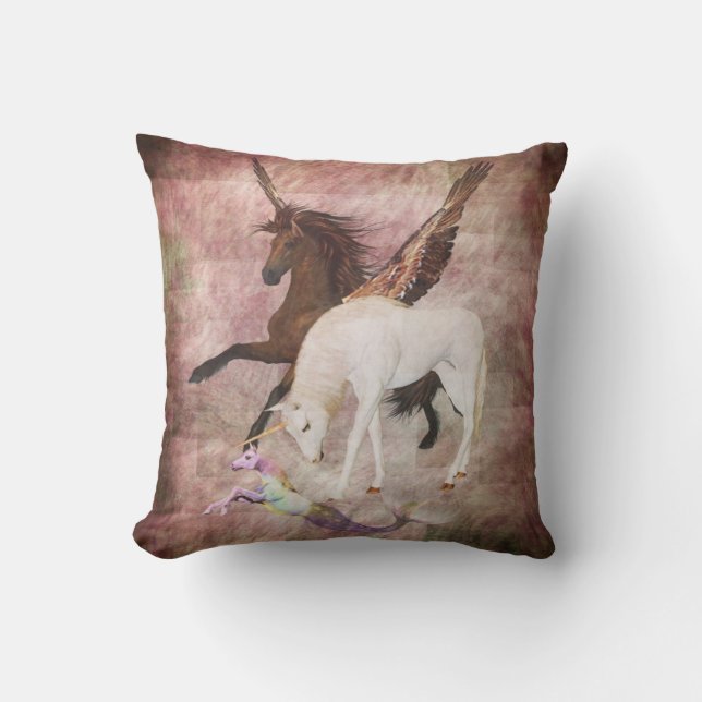 Coussin Chevaux d'Imaginaires (Recto)