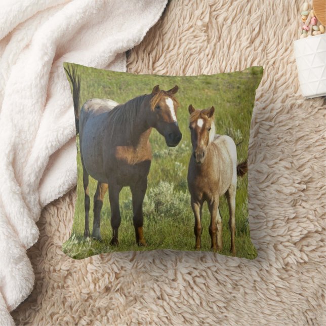 Coussin Chevaux sauvages Dakota du Nord (Couverture)