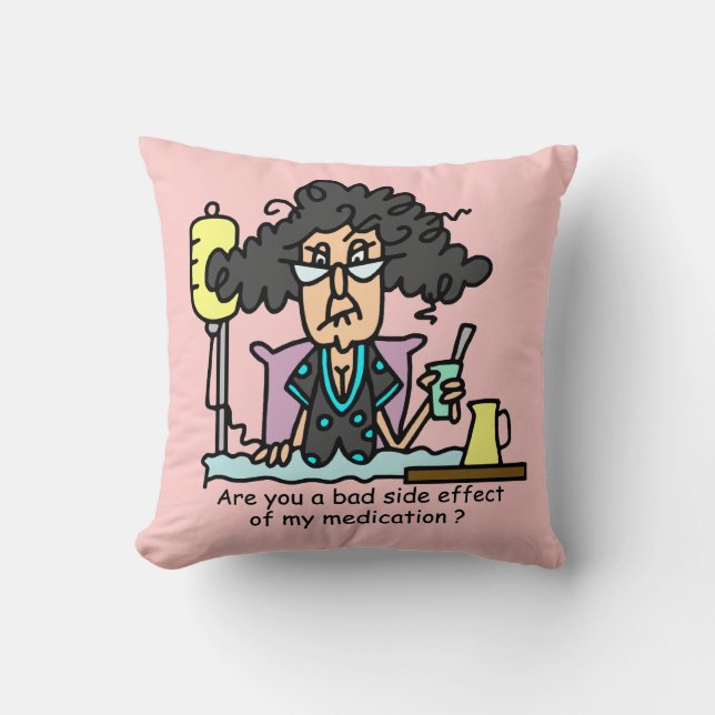 Coussin Cheveux foncés d'effet secondaire de médicament (Recto)