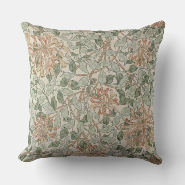 Coussin "Chèvrefeuille conception d'II" (Recto)