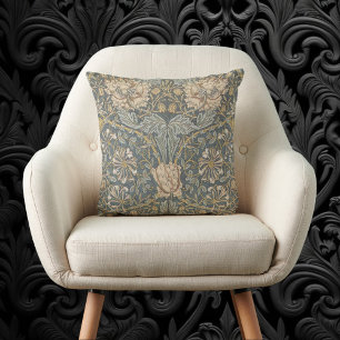 Coussin Chèvrefeuille par William Morris, Art floral vinta