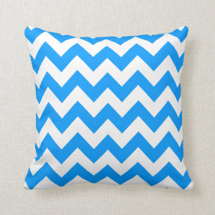 Coussin Chevron audacieux bleu-clair