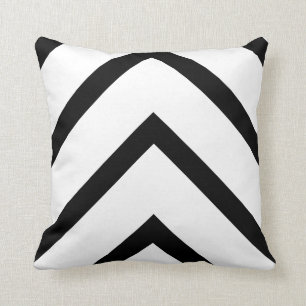 Coussin Chevron blanc audacieux