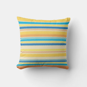Coussin Chevron coloré Zigzag Stripe Décoratif