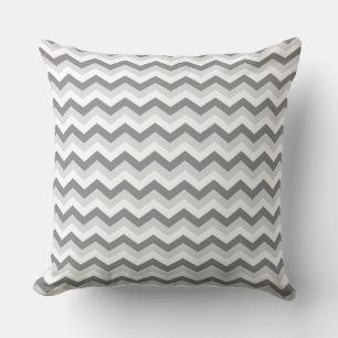 Coussin Chevron gris clair gris foncé